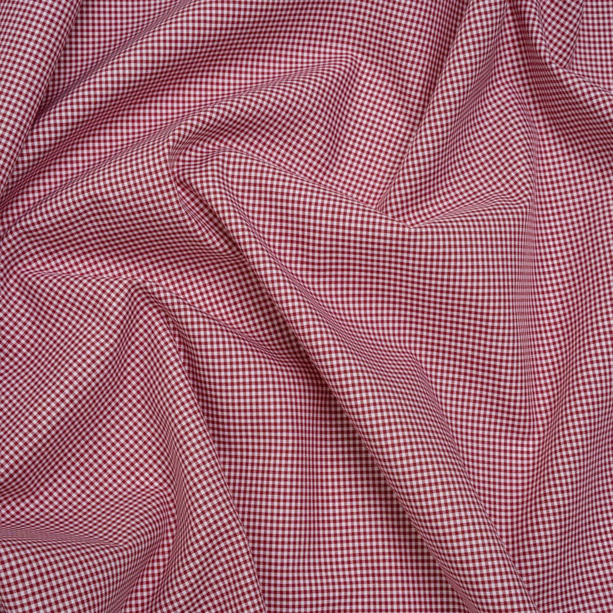 cotton-twill-shirting-red-and-white-tiny-checks-deadstock