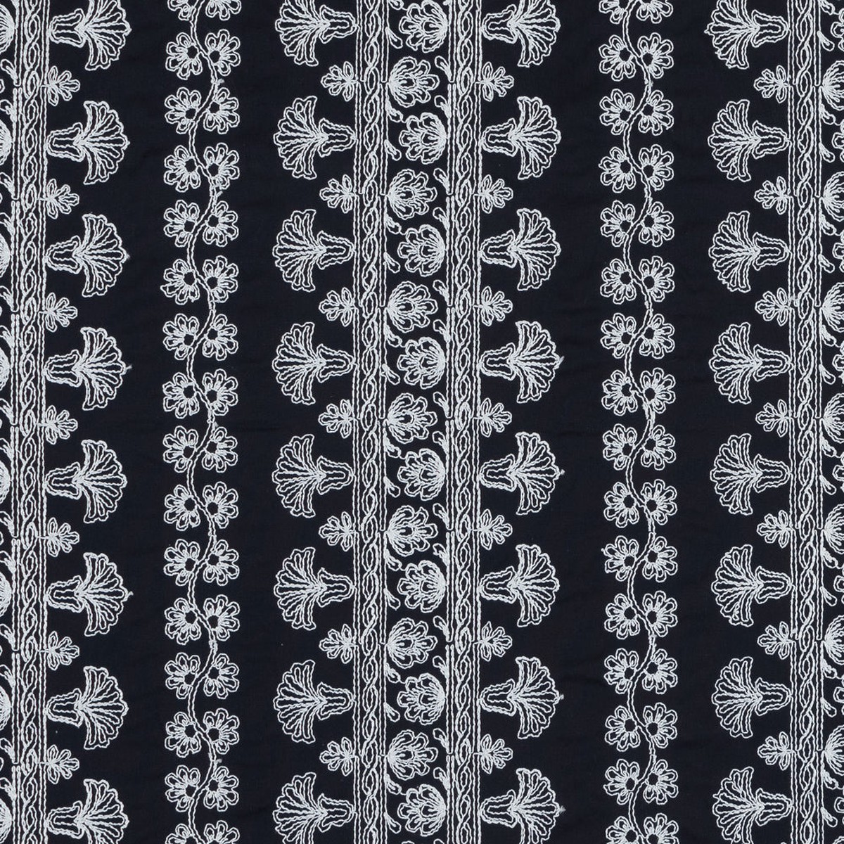 navy-waxed-cotton-faille-with-white-floral-embroidery