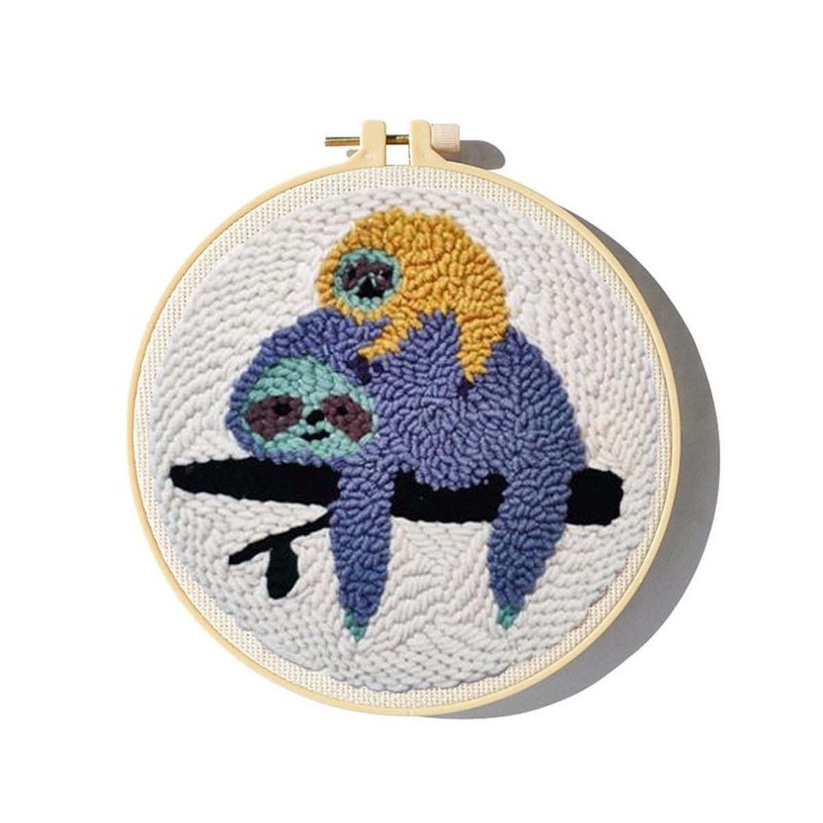 punch-needle-starter-kits-lazy-sloths