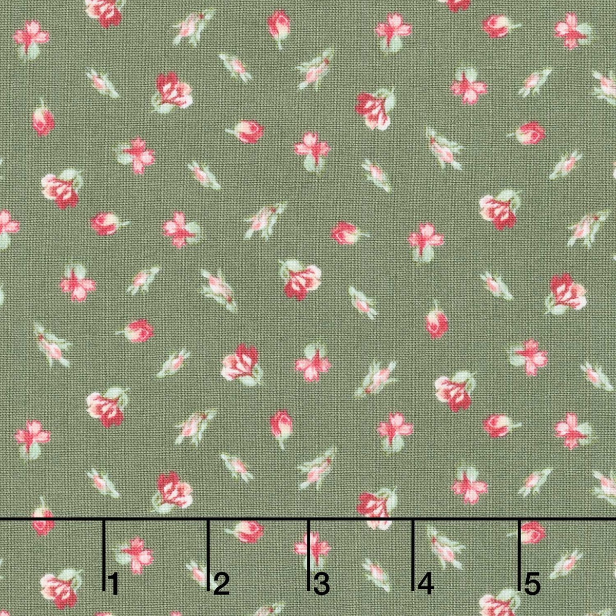 regal-rose-mini-buds-dark-green-yardage