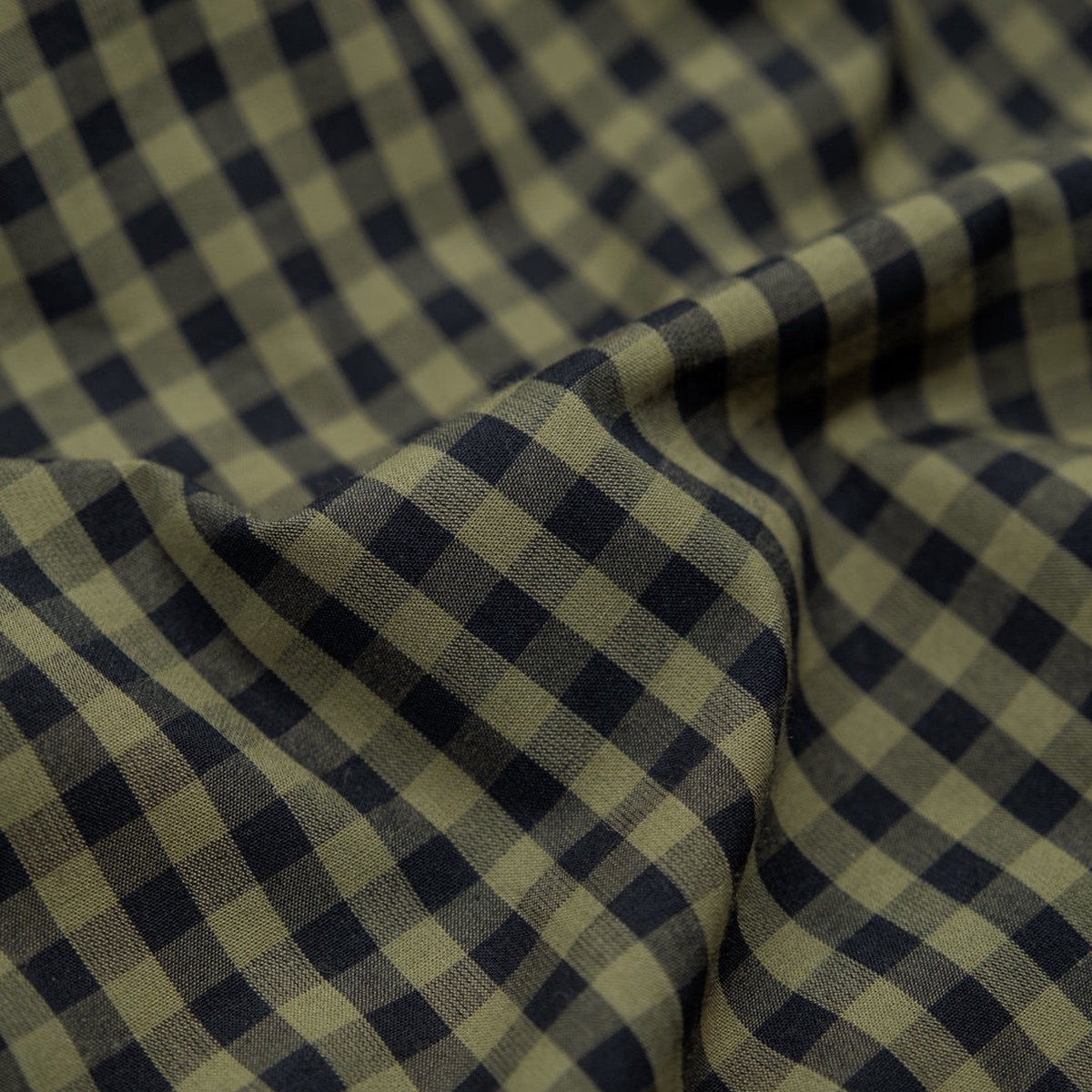 confetti-mini-gingham-cotton-shirting-olive-black