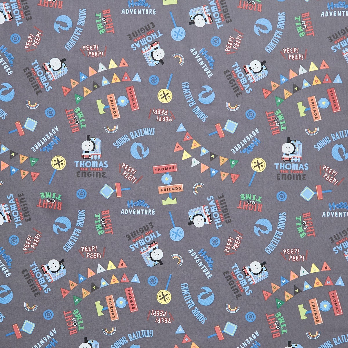 thomas-and-friends-sodor-railway-words-charcoal-yardage