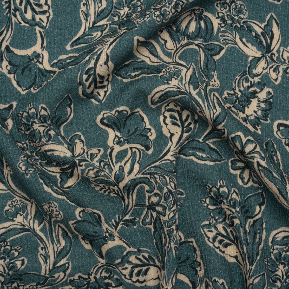 slubbed-gauzy-cotton-woven-sea-blue-cream-and-black-floral-mood-exclusive-cottage-crawl-print