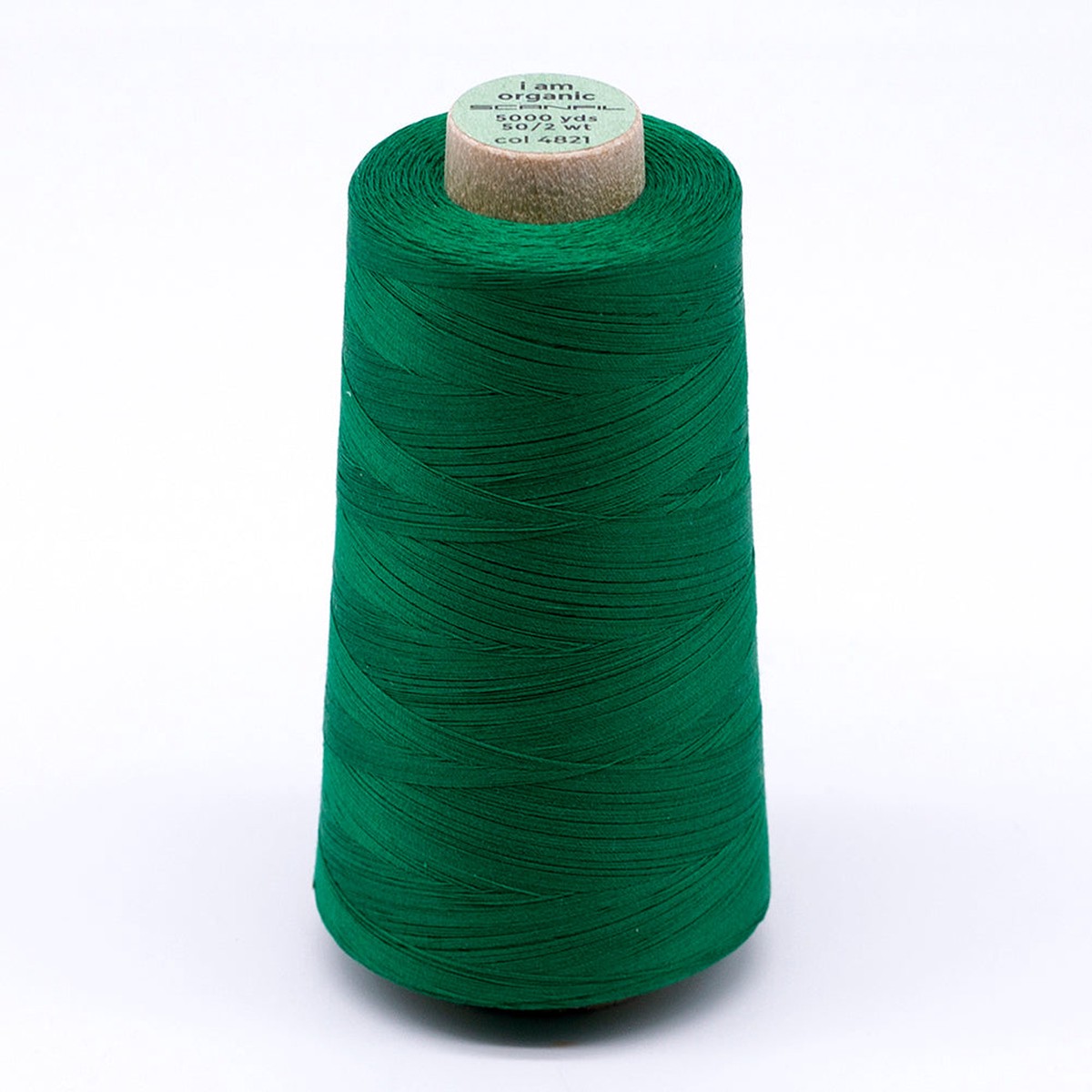 scanfil-50wt-organic-pima-cotton-thread-5000-yd-cones-4821-jolly-green