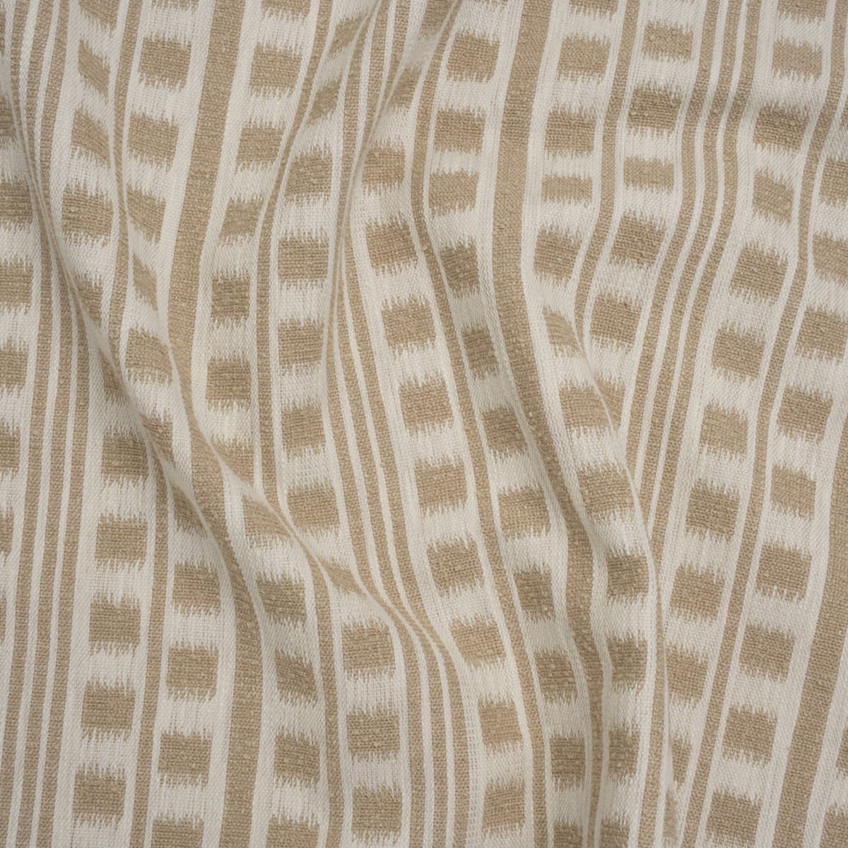polyester-and-cotton-home-decor-jacquard-natural-ikat-squares-in-stripes-british-imported