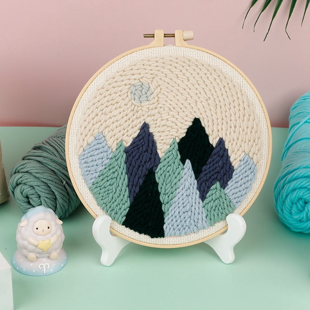 embroidery-scenery-punch-needle-kits-mountain-peak