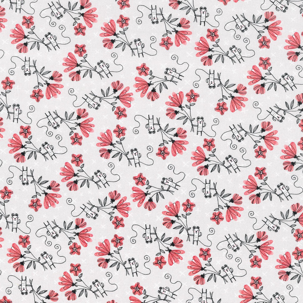 elephant-joy-fun-with-flowers-light-grey-yardage