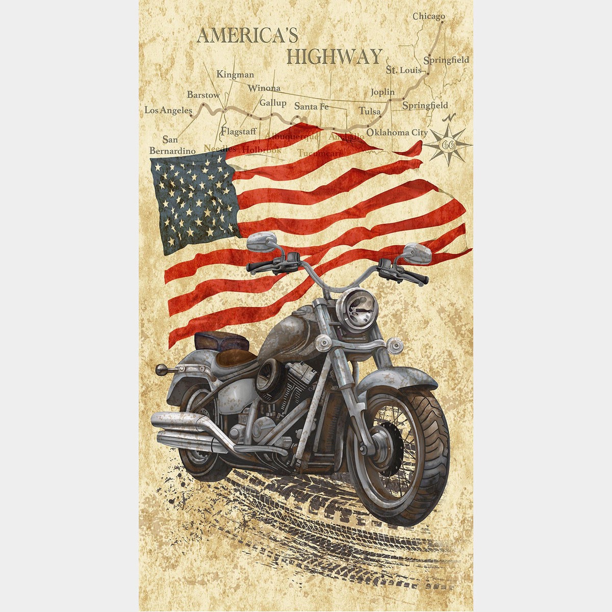 novelty-timeless-treasures-vintage-motorcycle-natural-panel