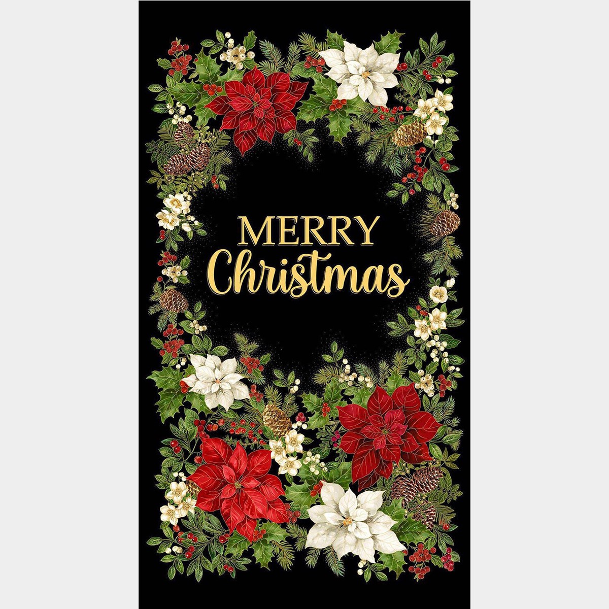 merry-christmas-poinsettia-wreath-black-metallic-panel