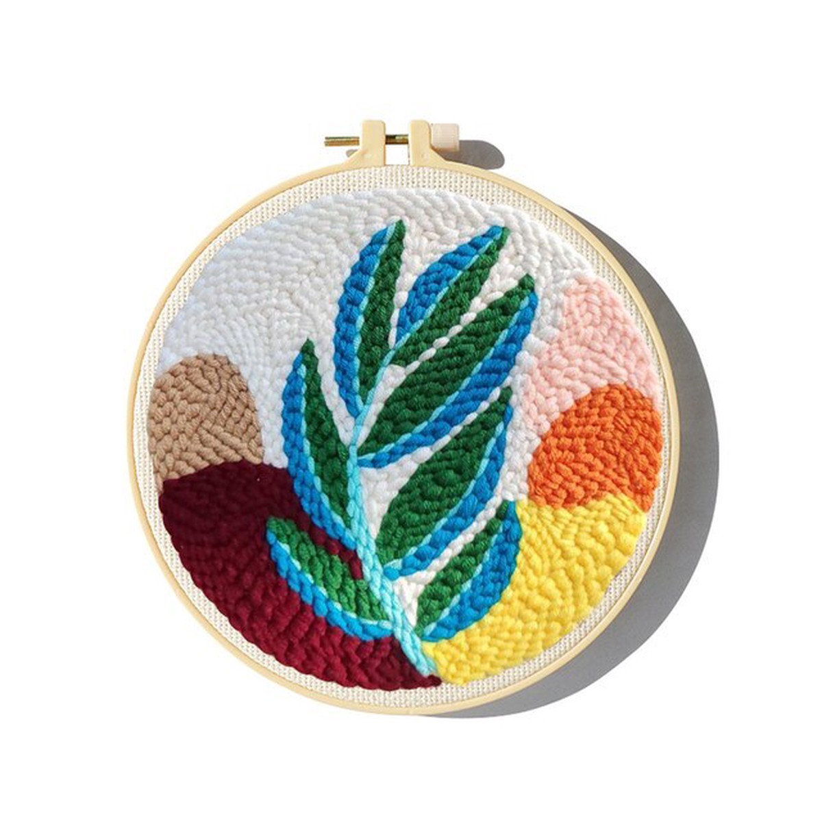punch-needle-starter-kits-boho-colourful-leaf