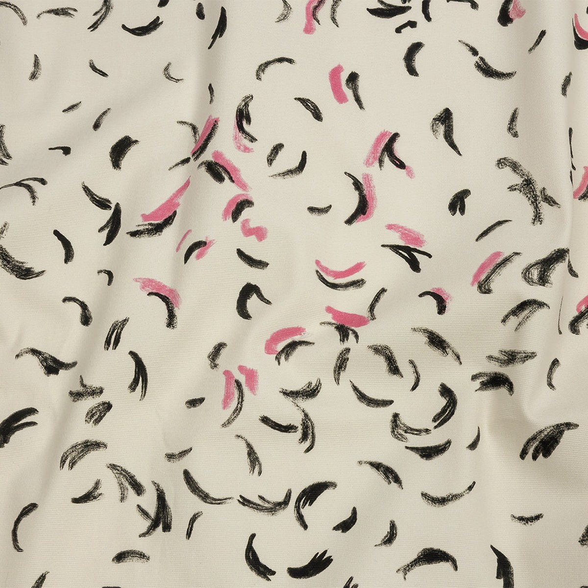 stretch-cotton-canvas-print-white-black-and-pink-abstract-marks-mood-exclusive-kindergarten-couture