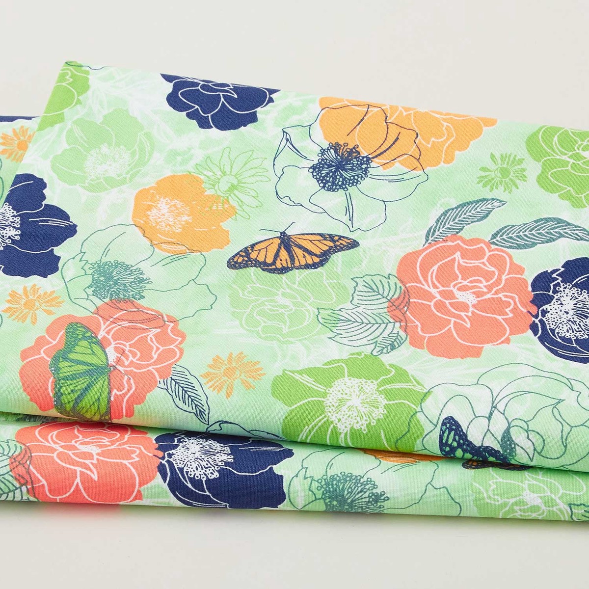 makaya-favorites-floral-green-2-yard-cut
