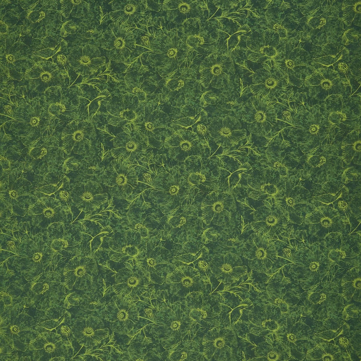 poppy-passion-tonal-poppies-green-yardage