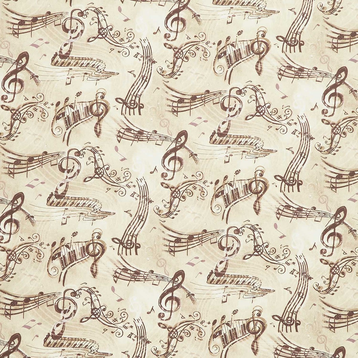 sonata-vintage-music-notes-tan-yardage