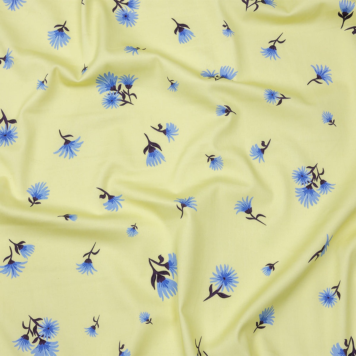 stretch-cotton-and-viscose-sateen-print-pale-yellow-and-blue-floral-mood-exclusive-daisy-dance