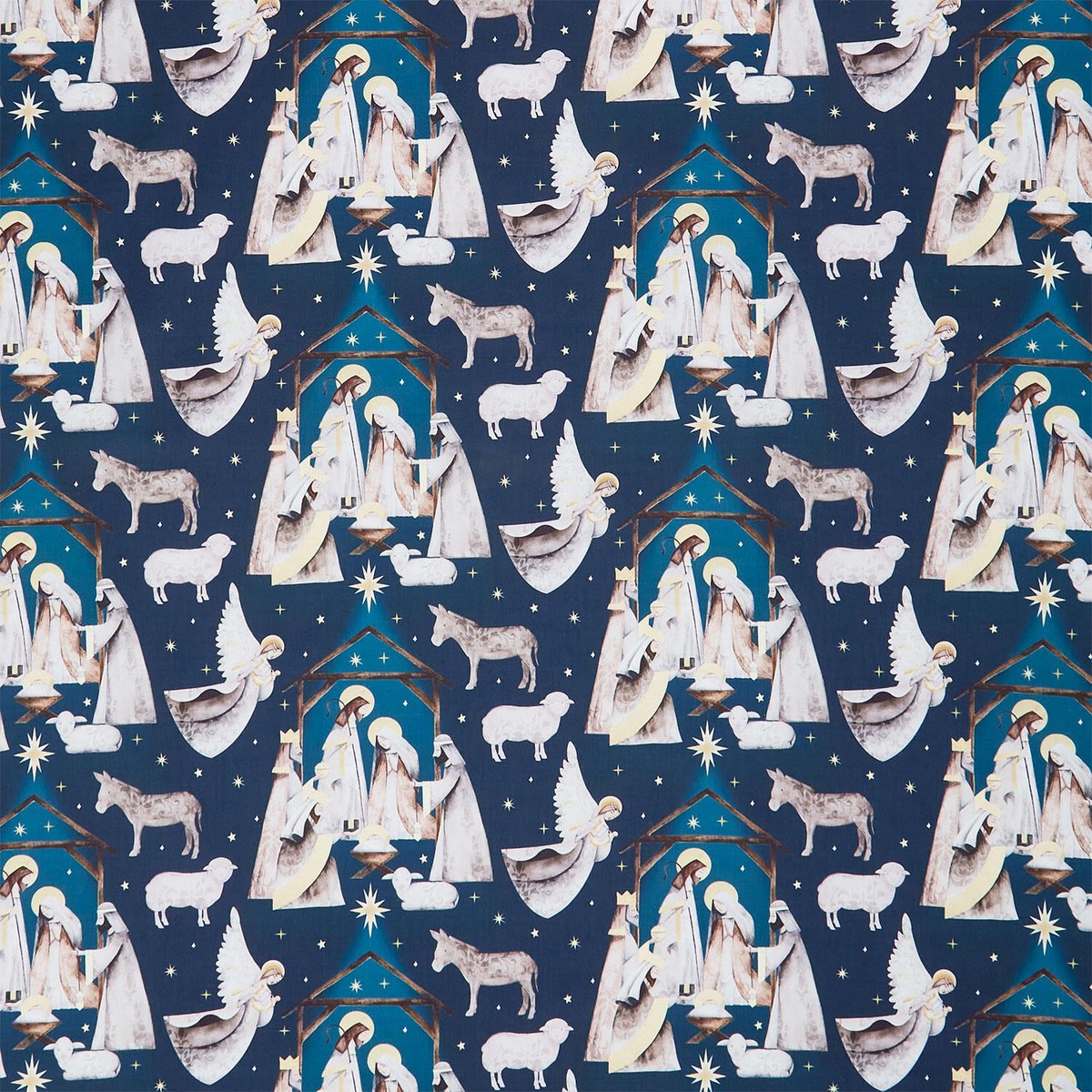 silent-night-nativity-scene-navy-yardage