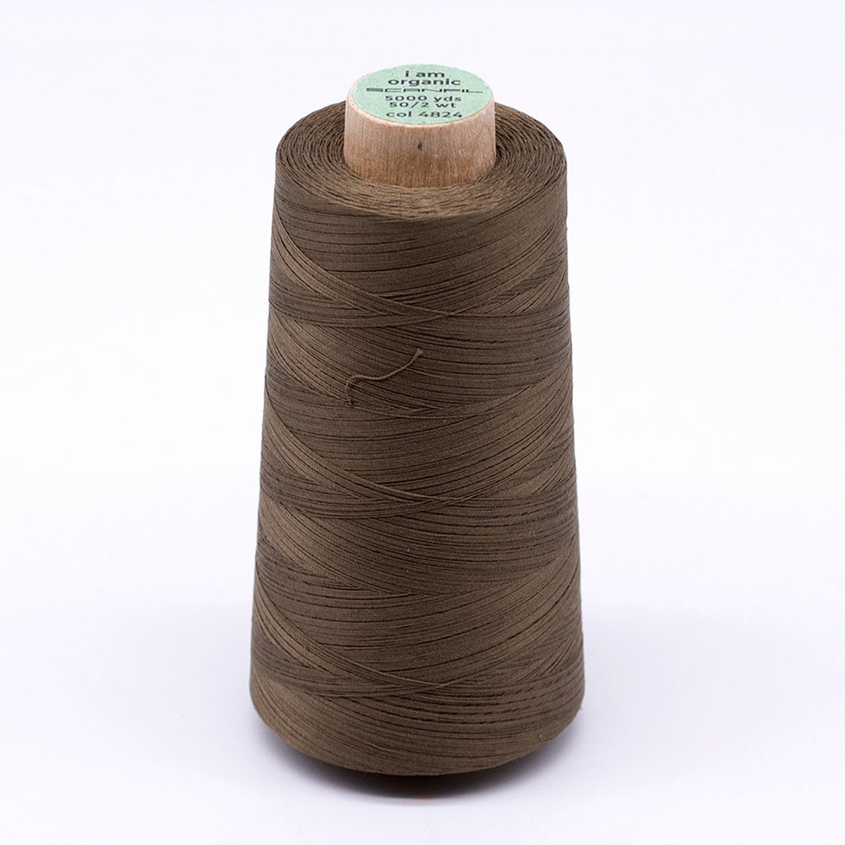 scanfil-50wt-organic-pima-cotton-thread-5000-yd-cones-4824-lead-gray