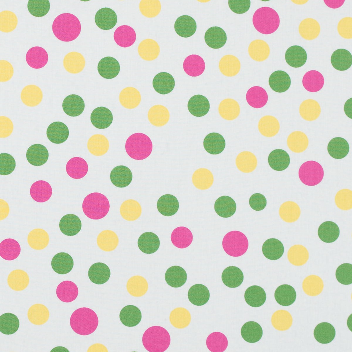 green-yellow-pink-polka-dots-printed-cotton-poplin