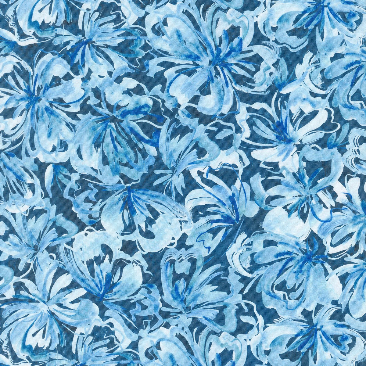 sunshine-and-blue-skies-flower-burst-indigo-yardage