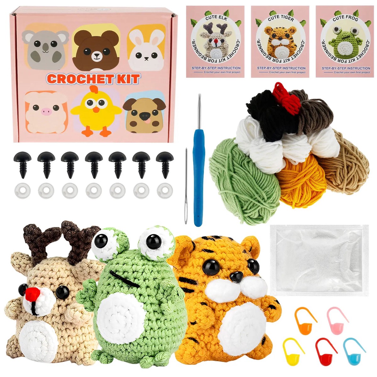 diy-3pcs-beginners-crochet-knitting-kit-animals