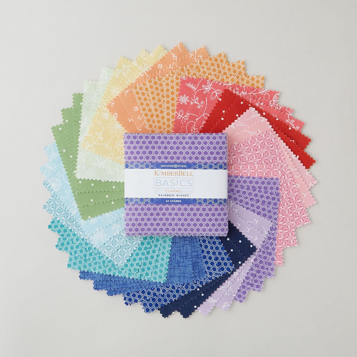 kimberbell-basics-flannel-rainbow-wishes-charm-pack